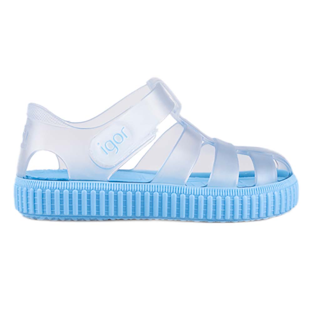Igor Jellies Nico Cristal Sandal Baby Blue Sole and Clear Upper