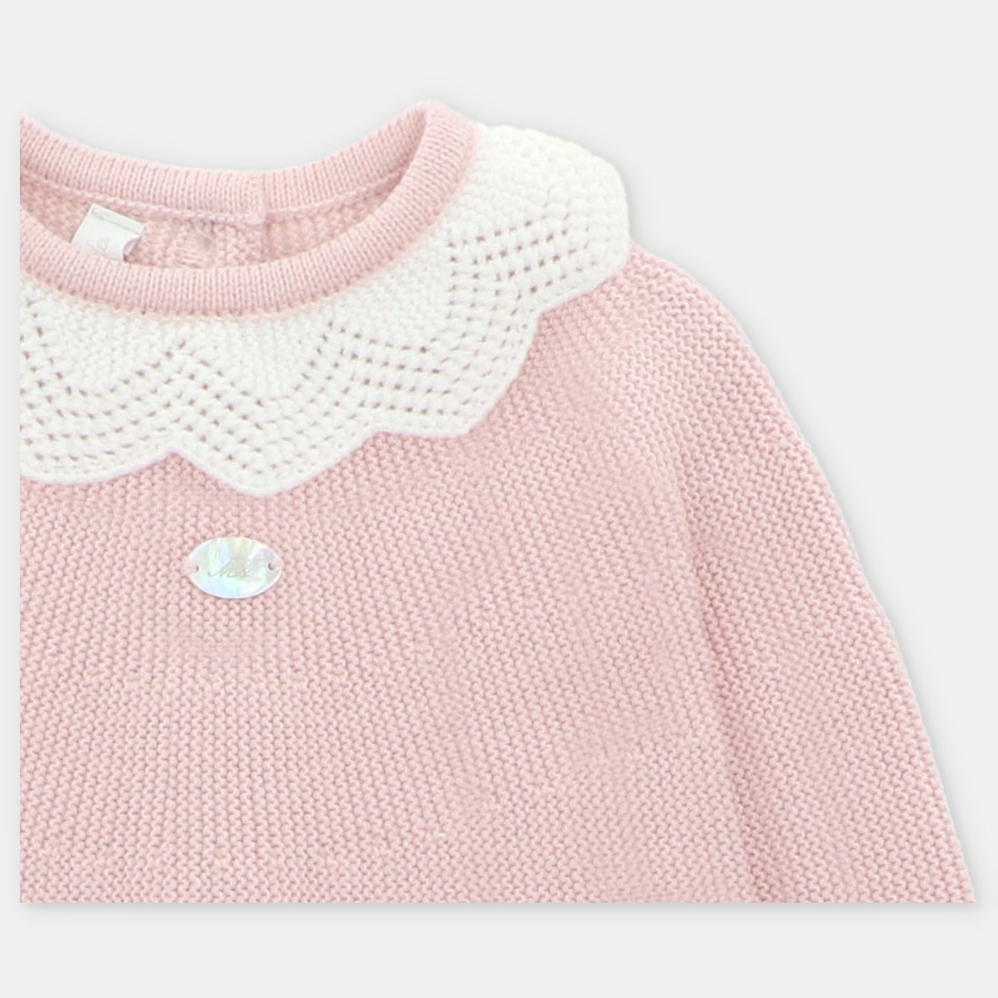 Martin Aranda Girls Knitted Blush Pink 3PC Set *Preorder