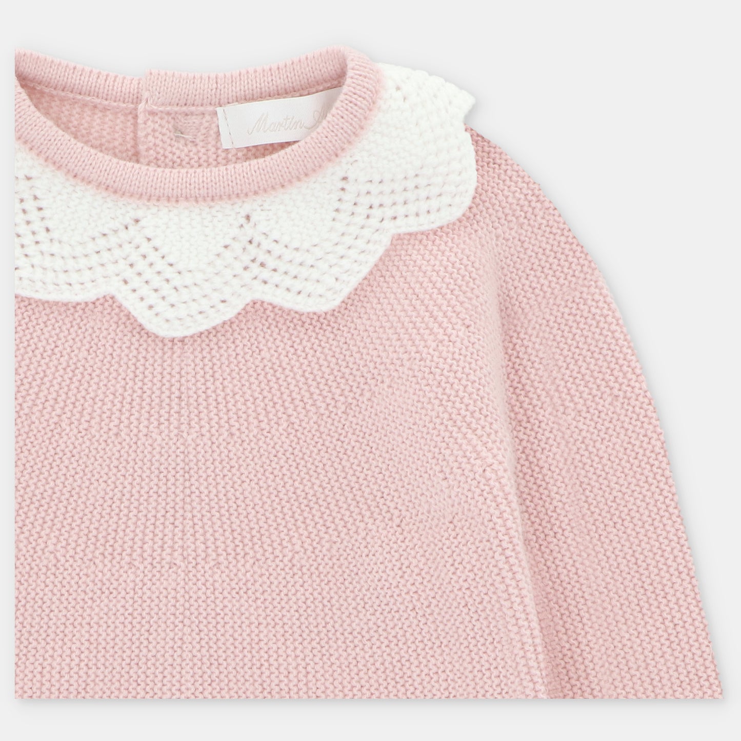 Martin Aranda Girls Knitted Blush Pink Jam Pants Set *Preorder