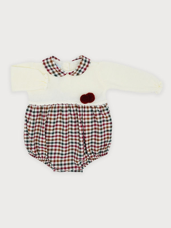 Sardon Girls Red & Green Romper