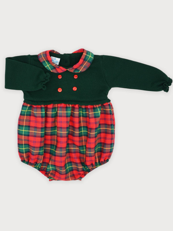 Sardon Boys Red & Green Romper perfect for christmas shoot