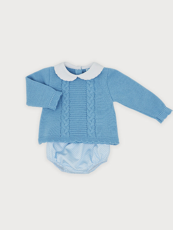 Sardon Boys Blue Knitted Jumper and Jam Pants
