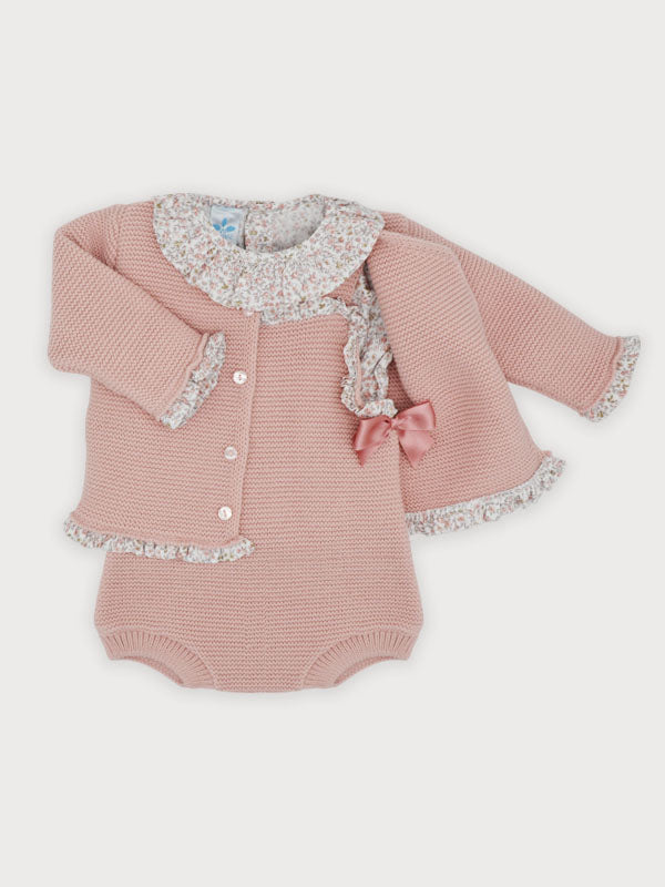 Sardon Girls Blush 3PC Romper, Top & Jacket *Preorder
