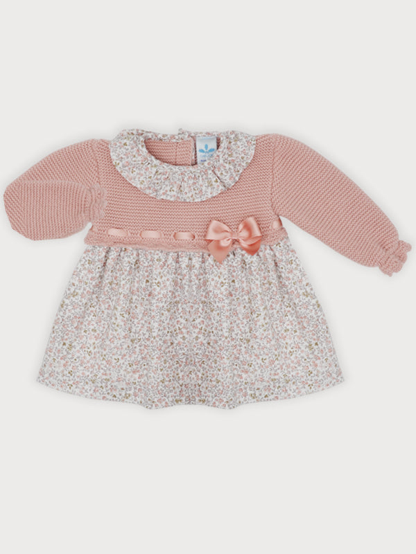 Sardon Girls Blush Floral Print Dress