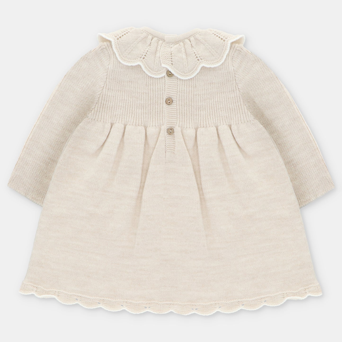 Martin Aranda Girls Knitted Stone Dress *Preorder