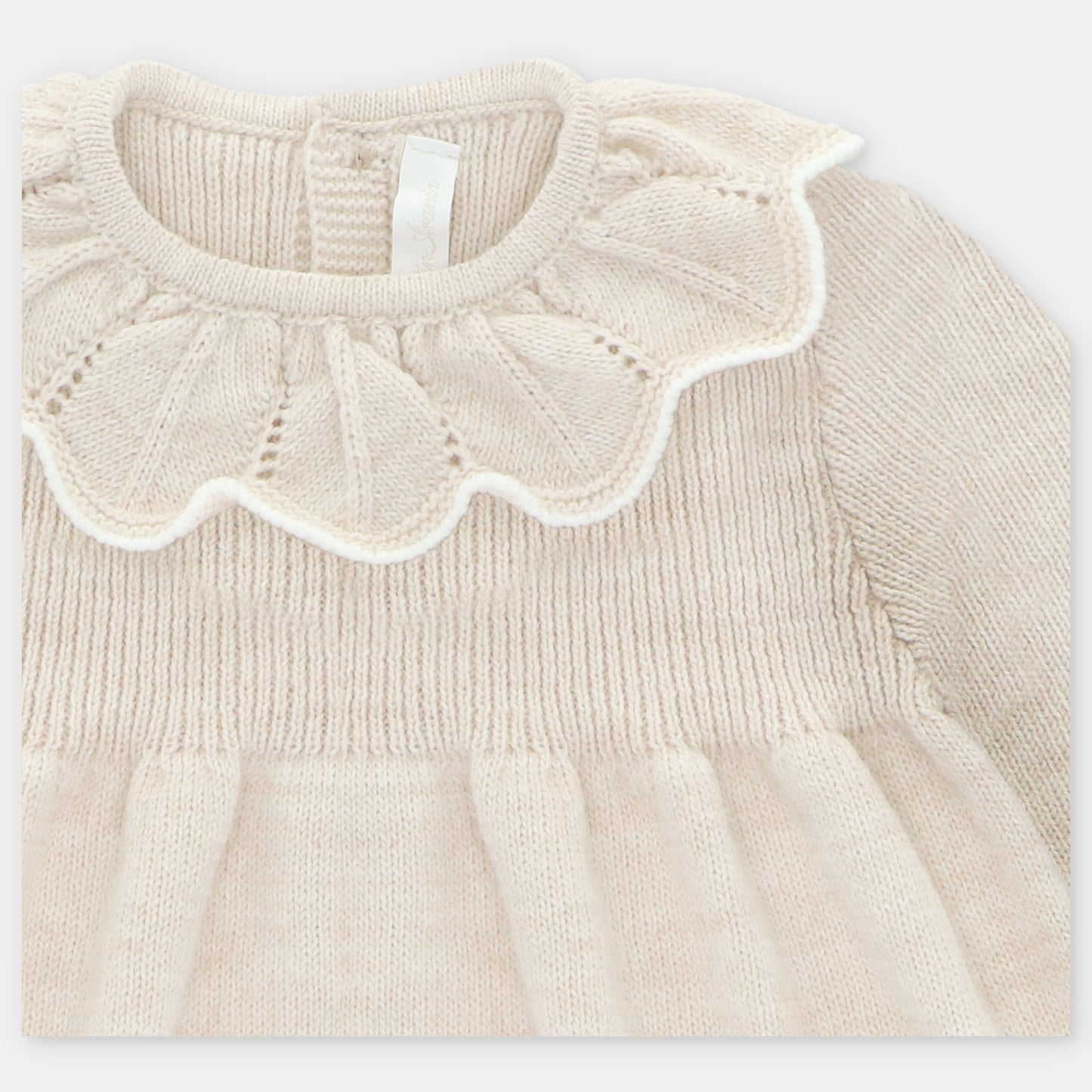 Martin Aranda Girls Knitted Stone Dress *Preorder