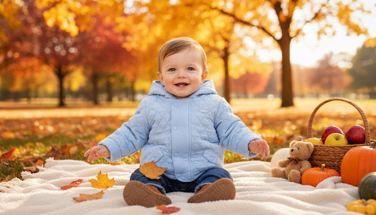 Amore Boys Blue Quilted Coat