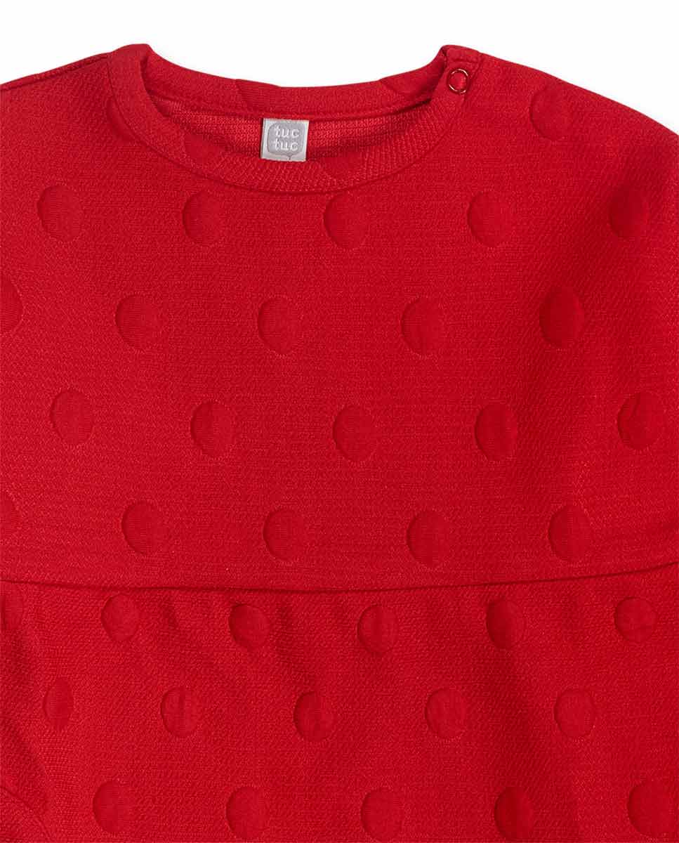 Tuc Tuc Girls Red knitted dress for girl Besties