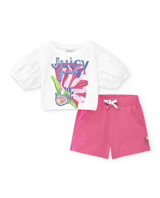 Tuc Tuc Girls Pansy Juicy T Shirt & Shorts Set