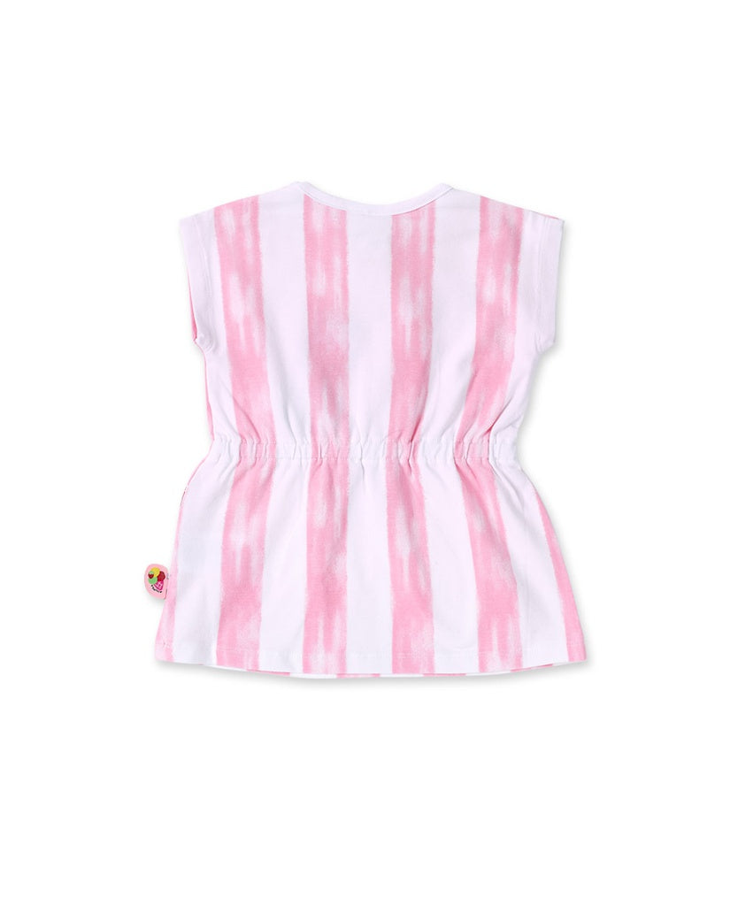 Tuc Tuc Girls Pink & White Creamy Ice Dress