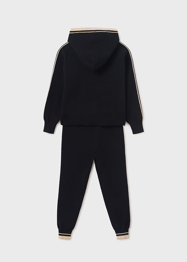 Mayoral Girls Black Long knit Lounge wear