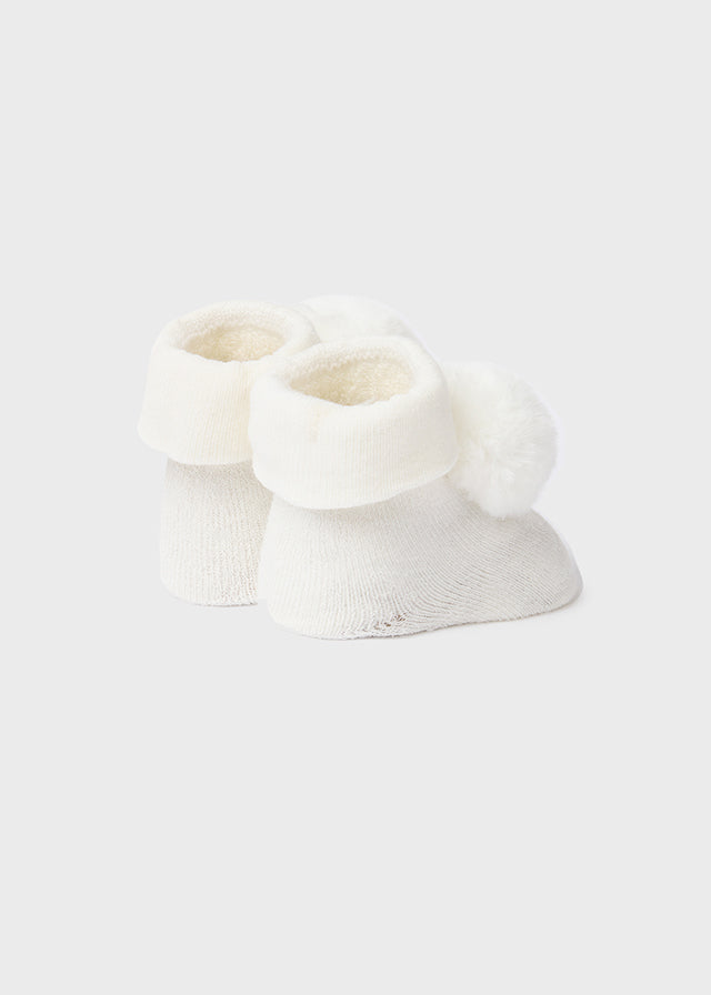 Mayoral Baby Girls Ivory Headband & Socks Set - perfect gift
