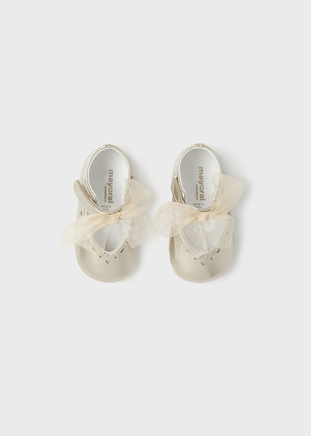 Mayoral Baby Girls Gold Pre-Walker Shoes