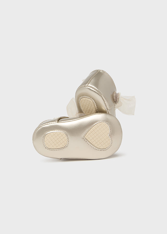 Mayoral Baby Girls Gold Pre-Walker Shoes