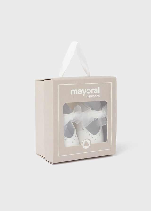 Mayoral Baby Girls Ivory Pre-Walker Shoes