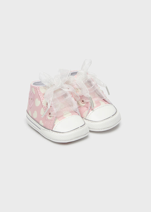 Mayoral Baby Girls Pink Pre-Walker Trainers