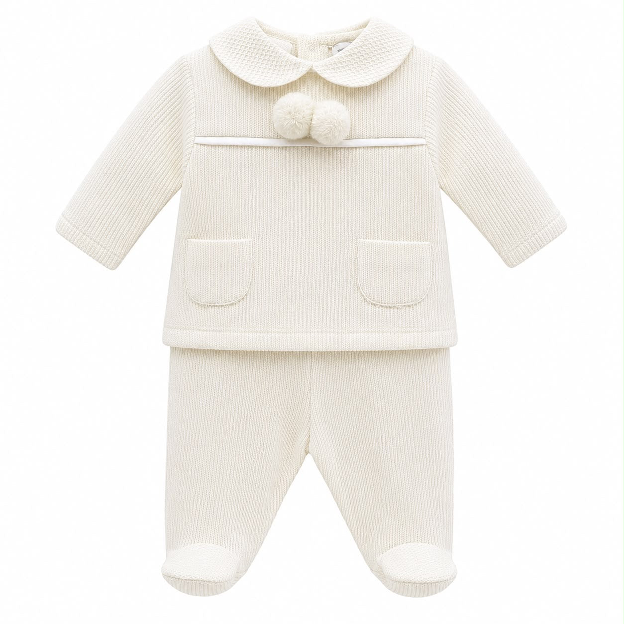 Klee Kids Two Piece Pom Set Ivory