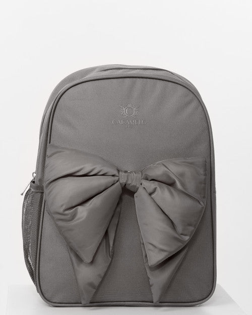 Caramelo Kids Grey Backpack with Bow
