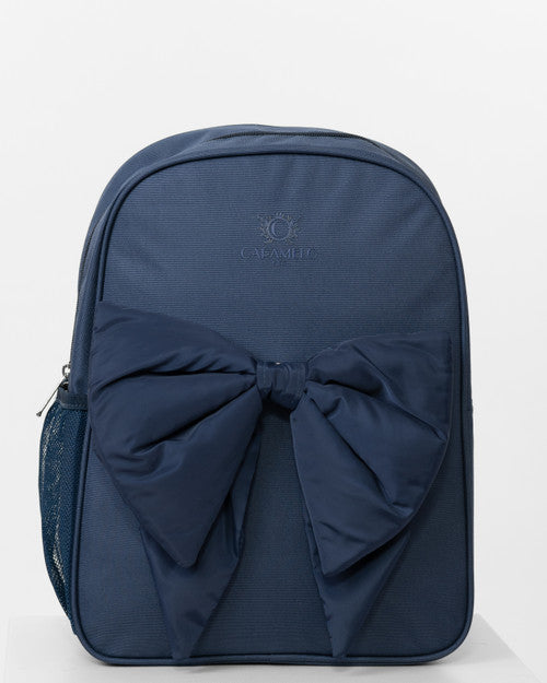 Caramelo Kids Navy Backpack with Bow