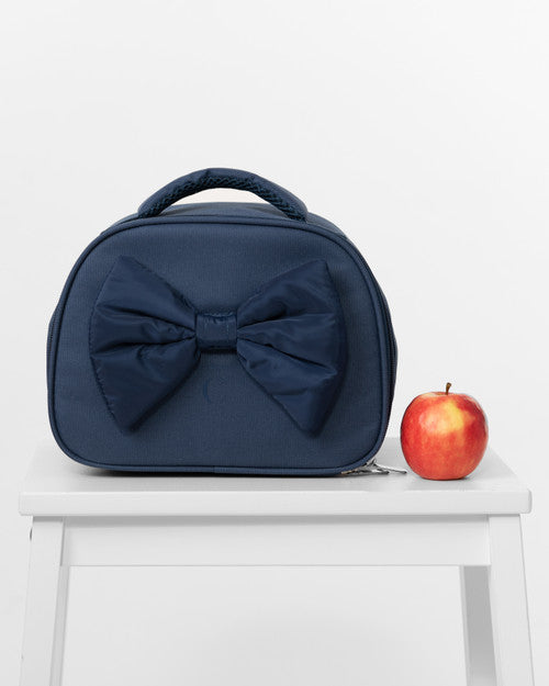 Caramelo Kids Navy Lunch Box with Bow