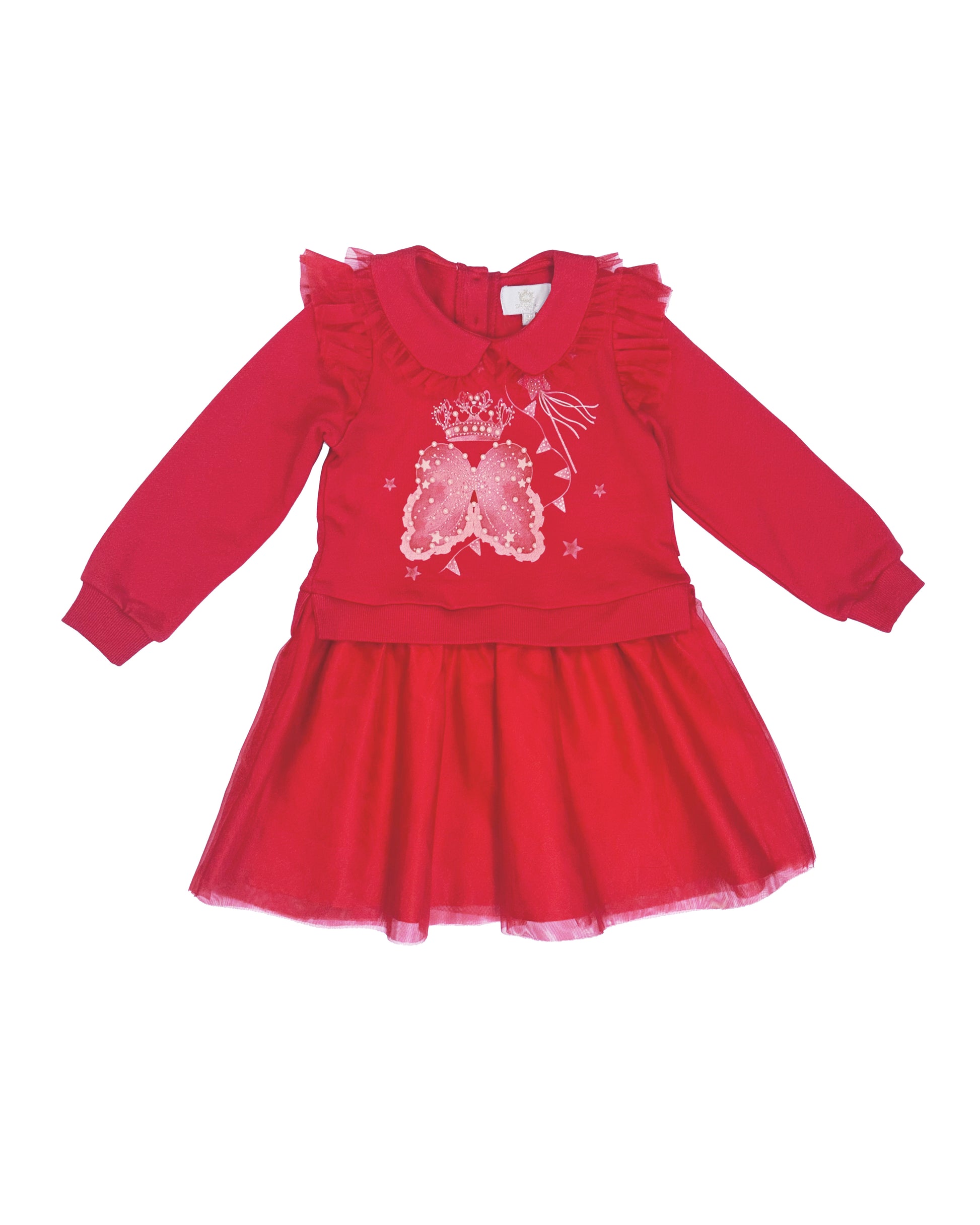 Caramelo Kids Girls Red Royal Magic Dress
