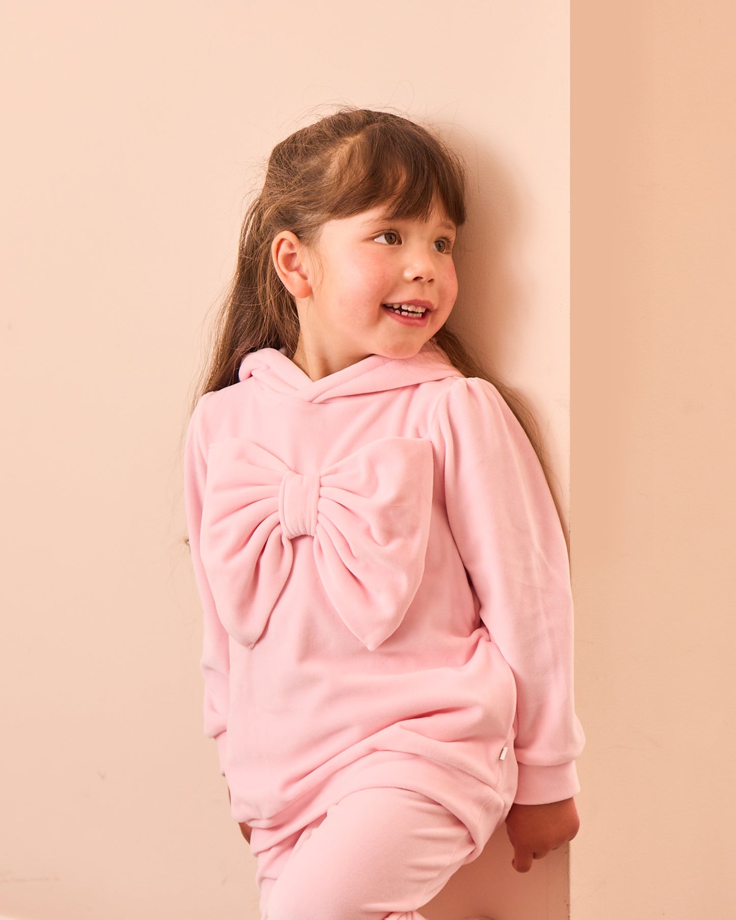 Caramelo Kids Girls Pink Velour Tracksuit *Preorder