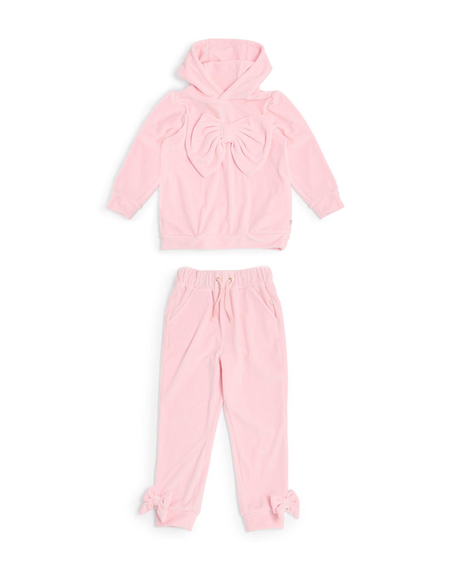 Caramelo Kids Girls Pink Velour Tracksuit *Preorder