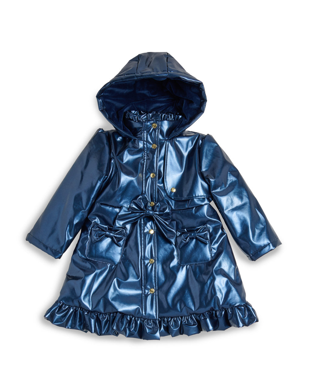 Caramelo Kids Navy Bow Rain Mac