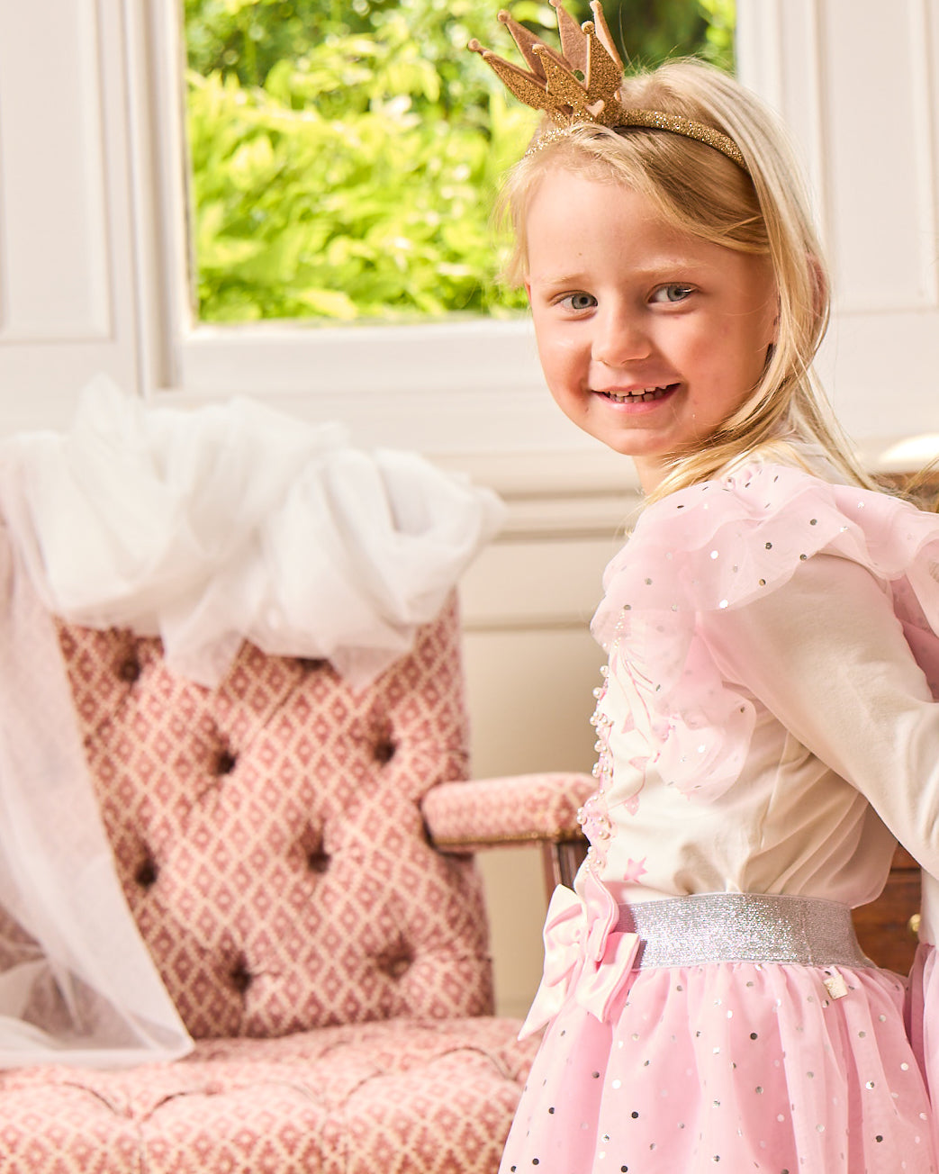 Caramelo Kids Girls Pink Royal Magic Skirt Set *Preorder