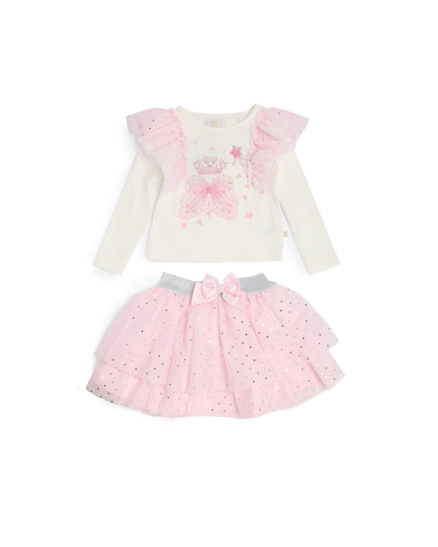 Caramelo Kids Girls Pink Royal Magic Skirt Set *Preorder