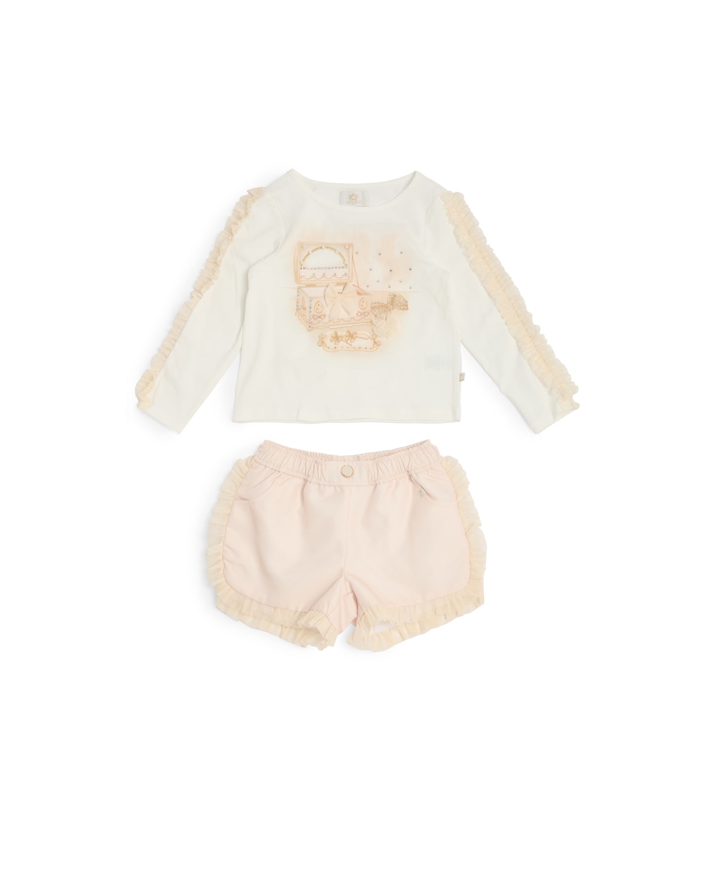 Caramelo Kids Girls Mink Jewellery Box Shorts Set *Preorder