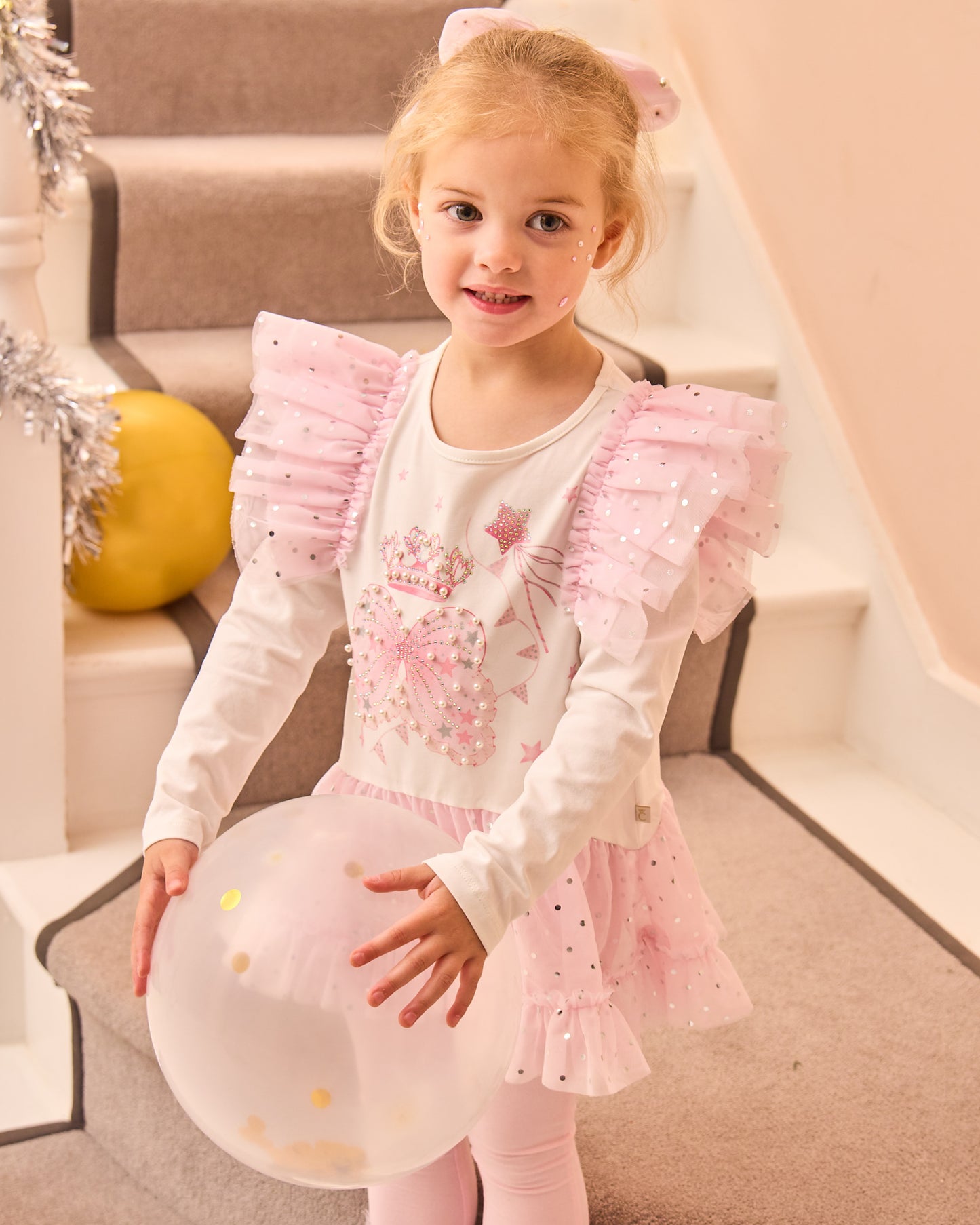 Caramelo Kids Girls Pink Royal Magic Leggings Set *Preorder