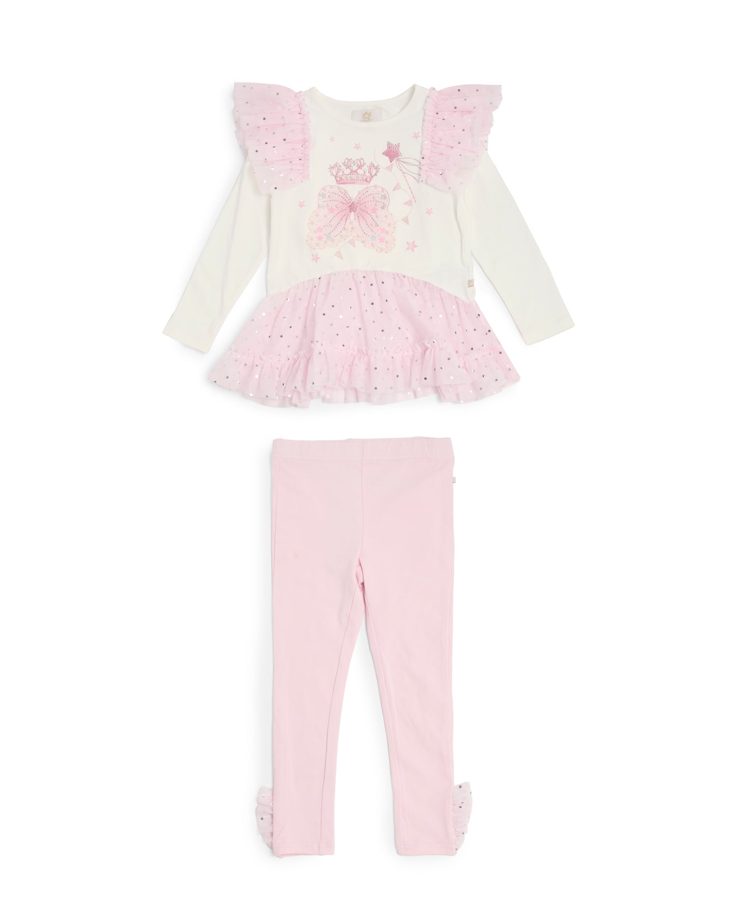 Caramelo Kids Girls Pink Royal Magic Leggings Set *Preorder