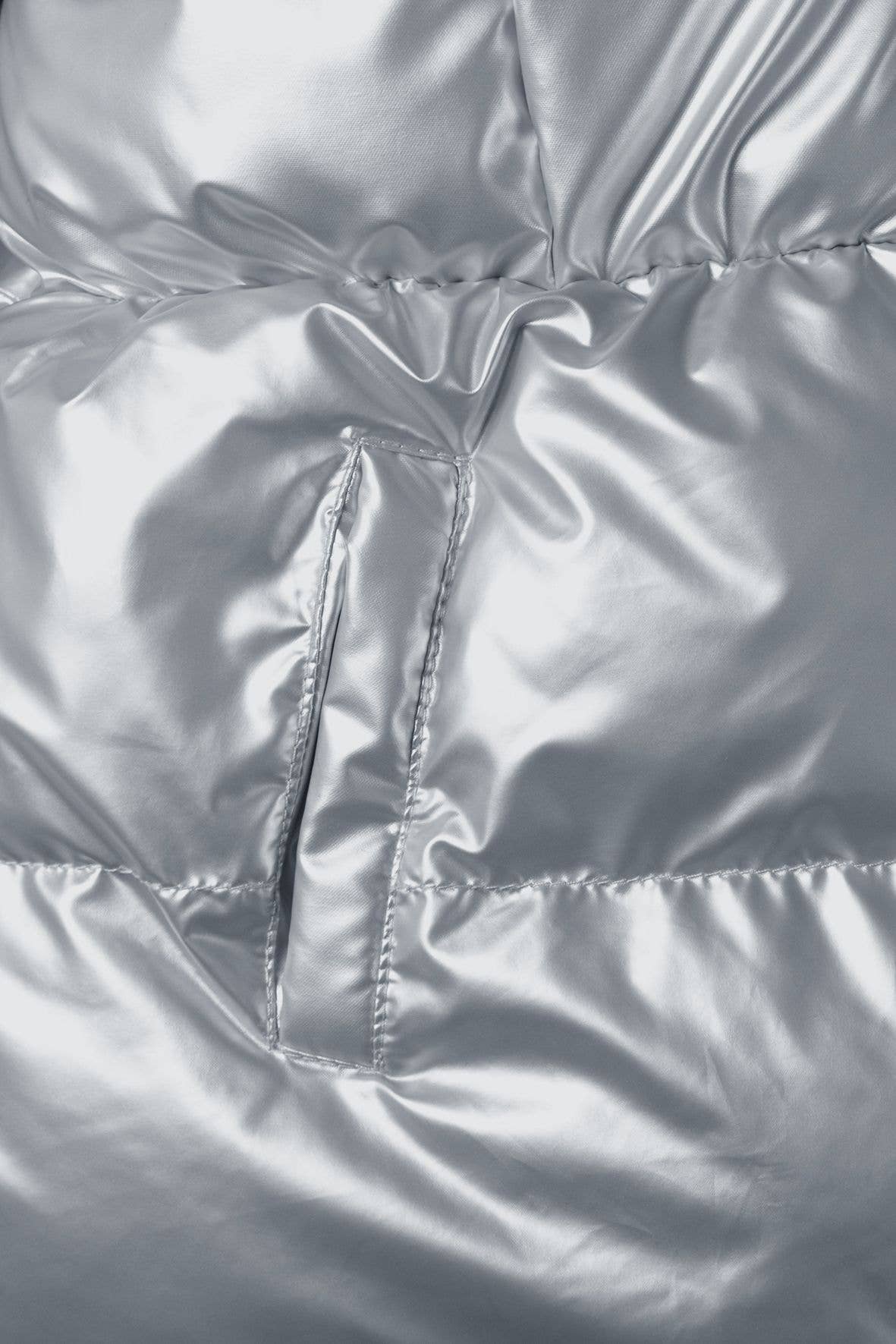 Minotti Metallic Puffer Coat Silver *In store now*