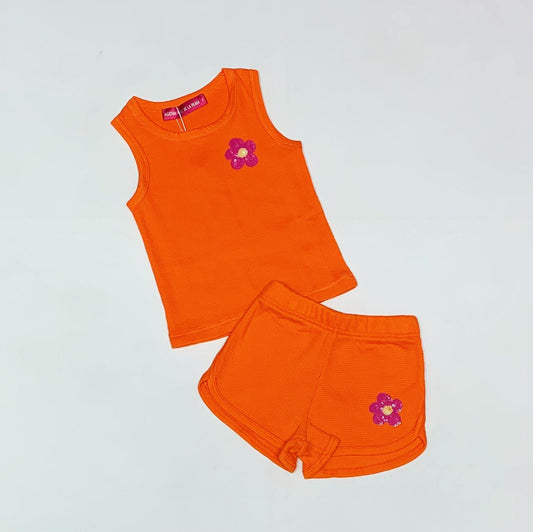 Agatha Ruiz de la Prada Girls Madrid Orange Shorts and Vest