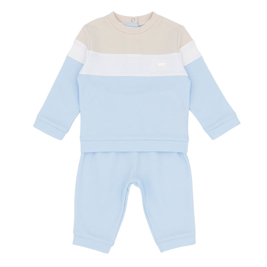 Boys Jogger set, blue and beige in colour by Amore