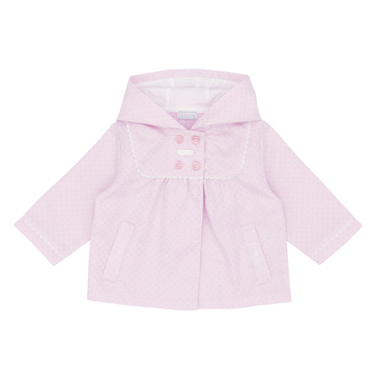 Girls Pink hooded jacket
