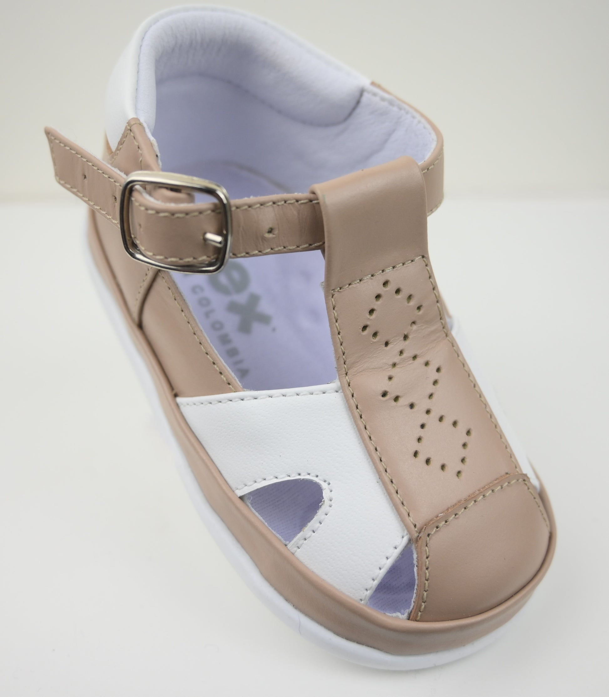 PEX Boys Graeme Sandal Natural/White