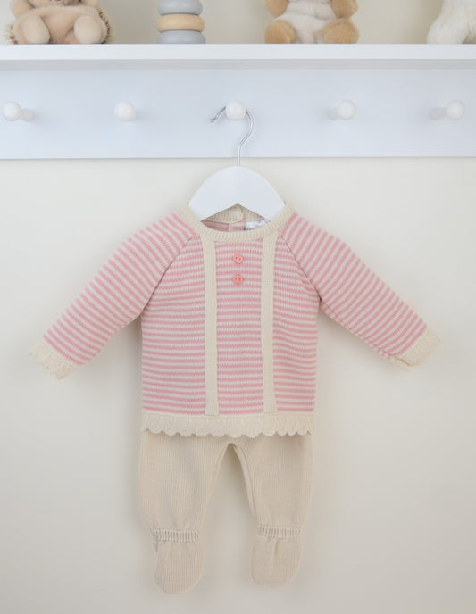 PEX Girls Pearl Dusky Pink Suit
