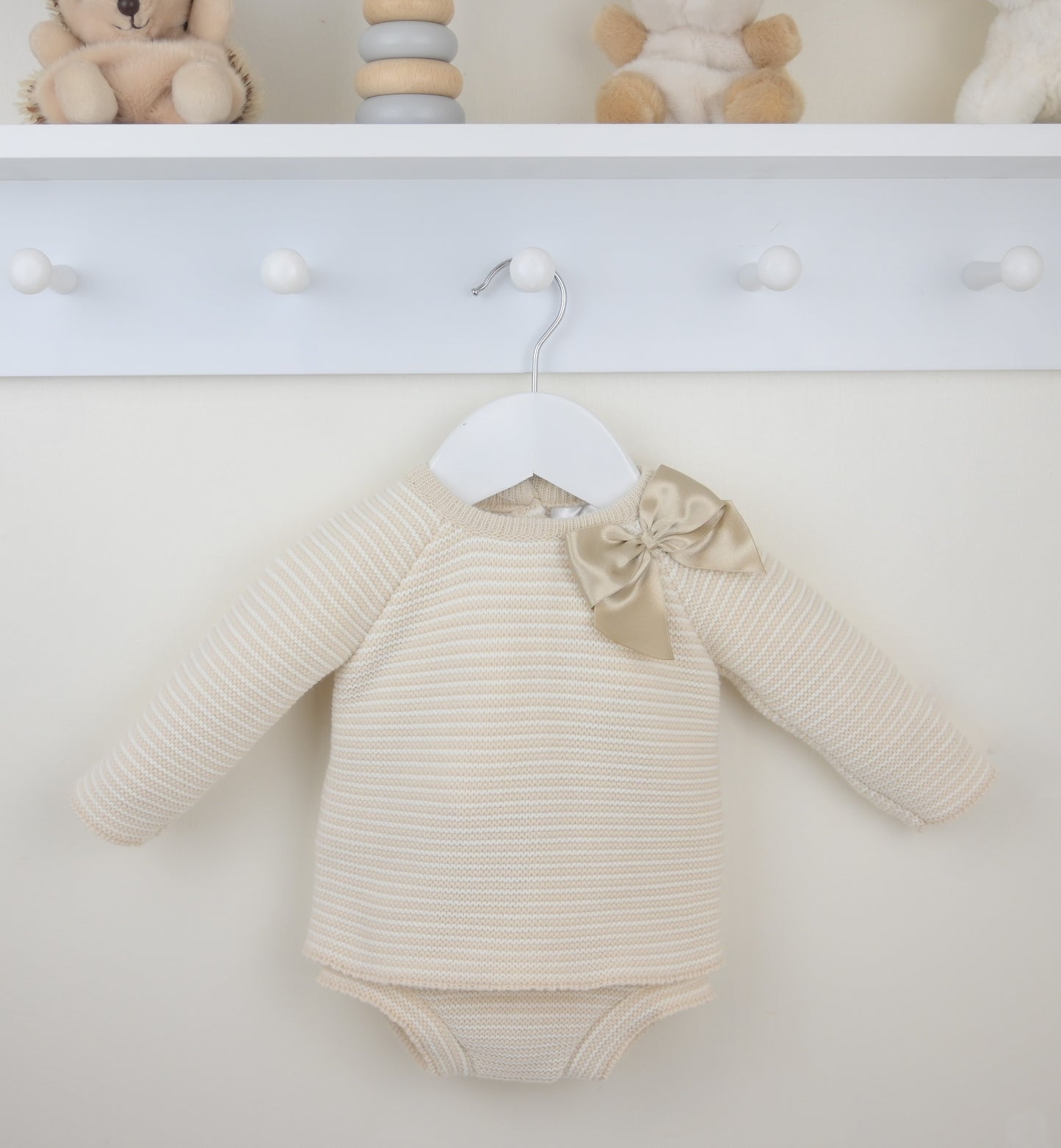 PEX Girls Lizzie Pants Suit Natural/White