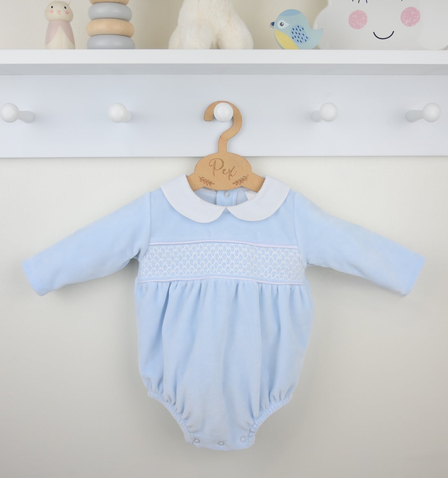 PEX Boys Albert Romper Blue/White