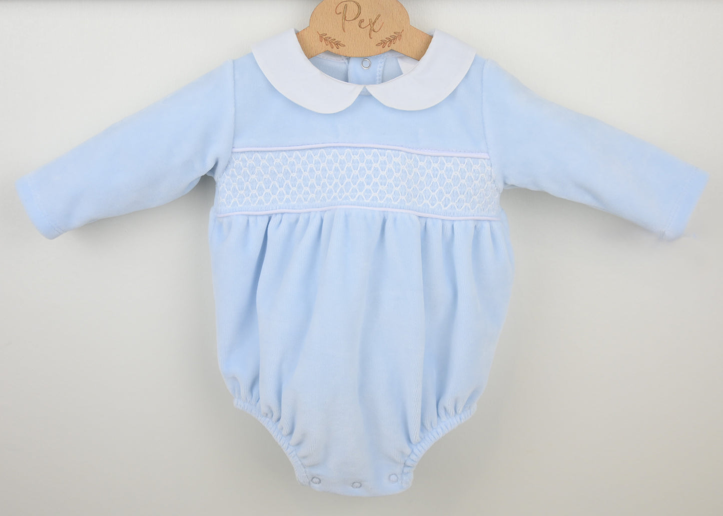 PEX Boys Albert Romper Blue/White
