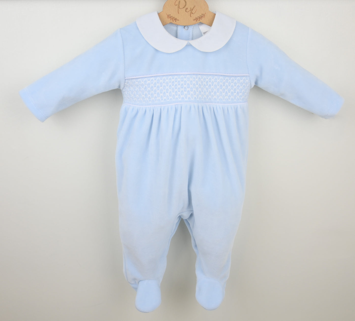 PEX Boys Albert Sleepsuit Blue/White
