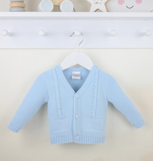 PEX Boys Fletcher Cardigan Blue - Preorder