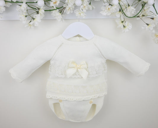 PEX Girls Arianna Pants Suit Ivory - Preorder