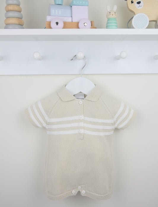 PEX Boys Mateo Romper Natural - Preorder