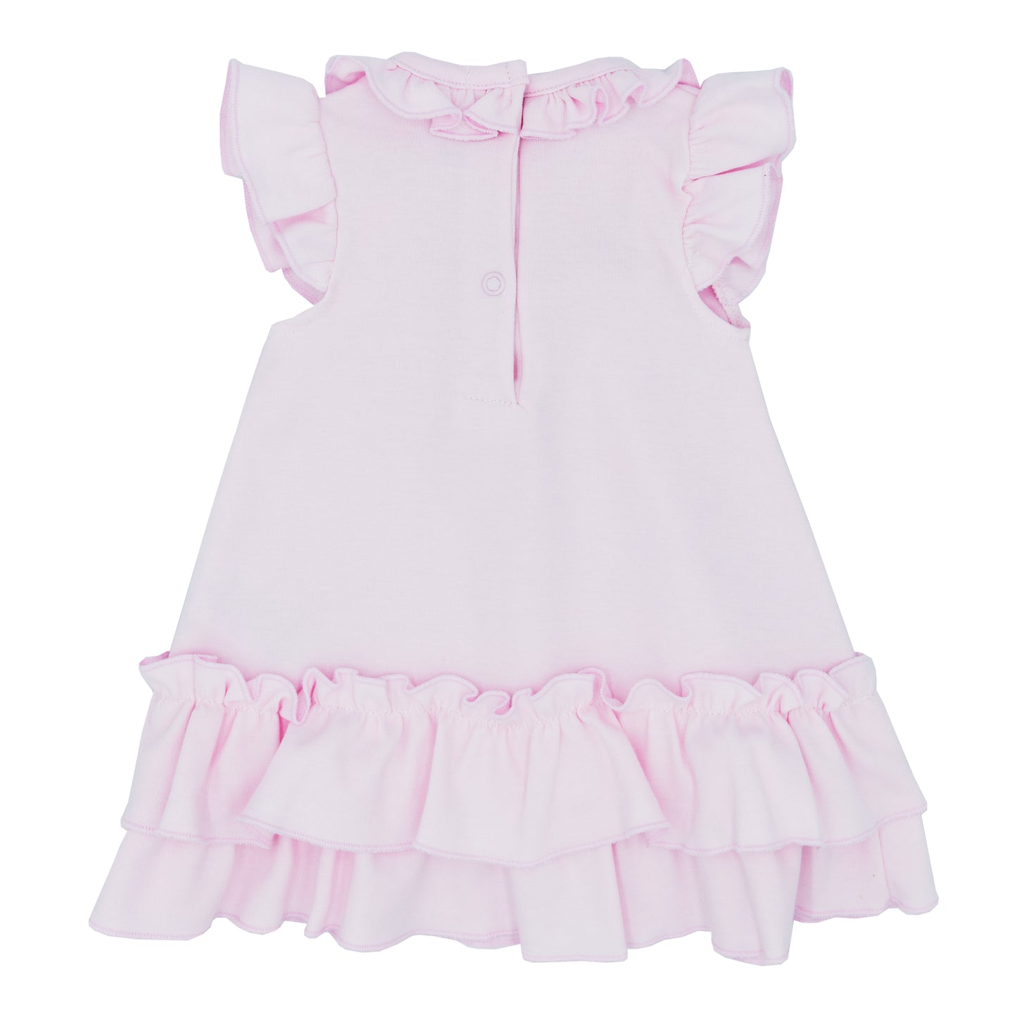 Blues Baby Girls Napoli Collection Pink Dress with Satin Bow back