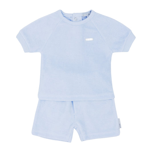 Blues Baby Boys Turin Collection Blue Terry Towelling Shorts Set