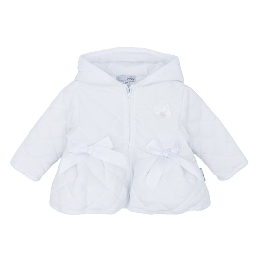Blues Baby Girls White Light Weight Summer Quilted Jacket