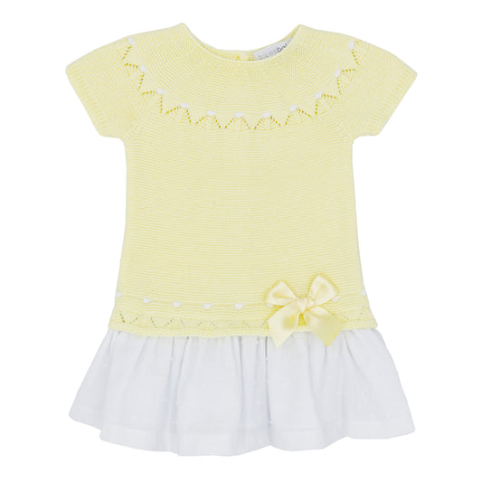 Blues Baby Girls Asti Collection Yellow Knitted Dress